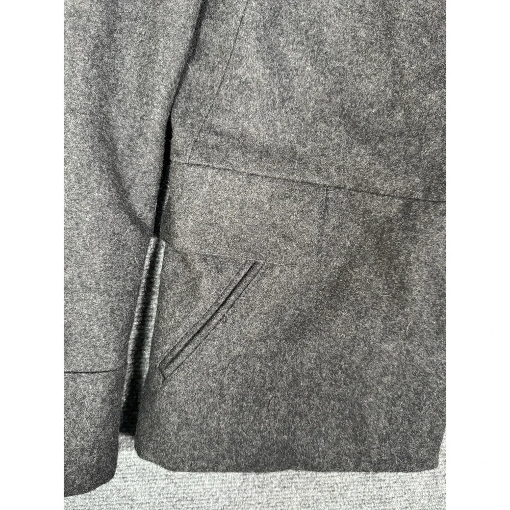 Troy Smith For D Wool Blazer Jacket Mens Medium Gray Military Style - Picture 6 of 16